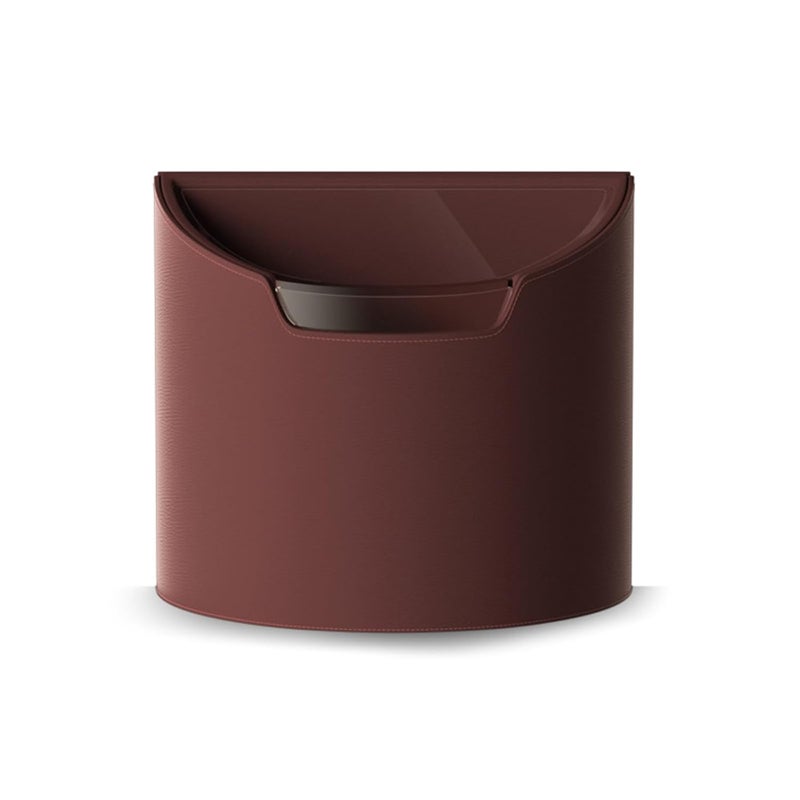 LoopTime Leakproof Car Trash Can,Mini Car Trash Bin for SUV and Truck,Small Removable Liner Garbage Can,Waterproof Automotive Trash Can for Vehicle,Home,Office,Multipurpose,Easy to Clean (Wine Red) - Image 1